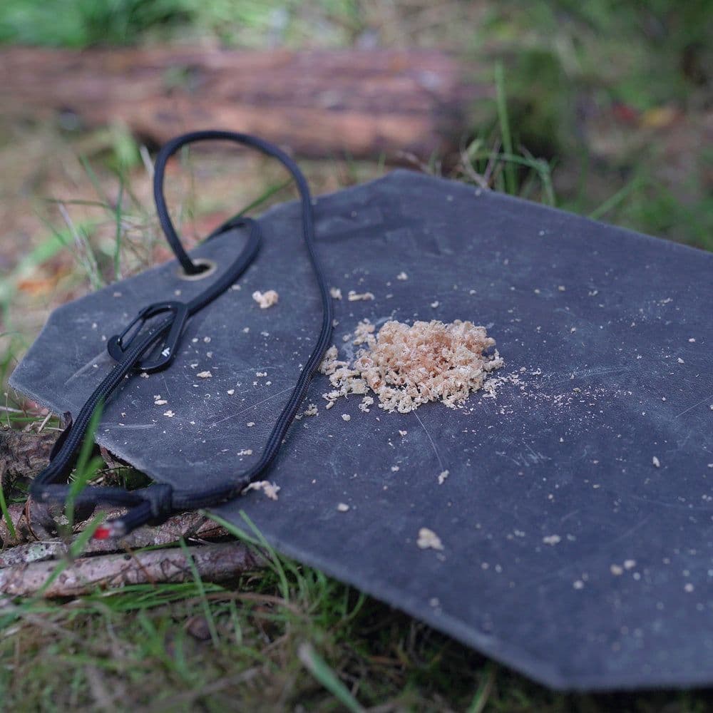 Forest Fundamentals Artisan Fire Mats 2mm Thick Waxed Leather Tinder Mats - Green