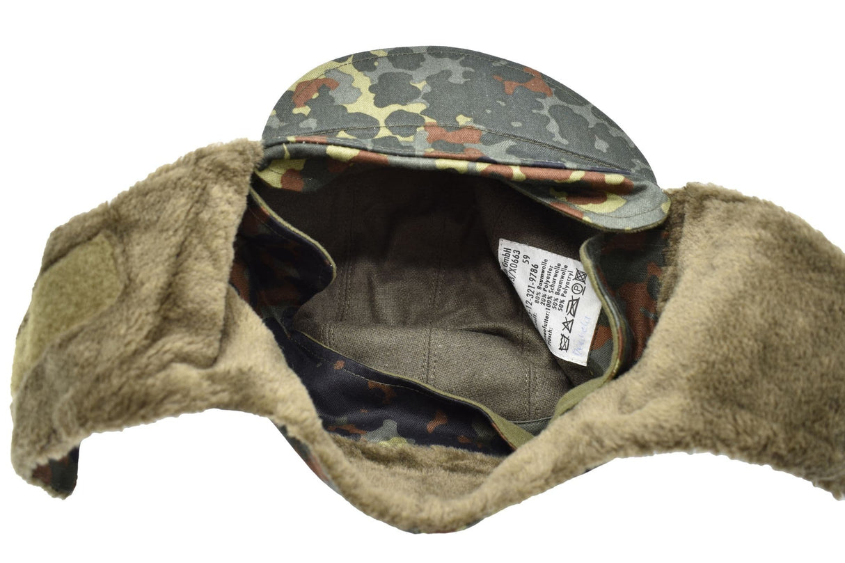 German Military Flecktarn Camouflage Winter Hat