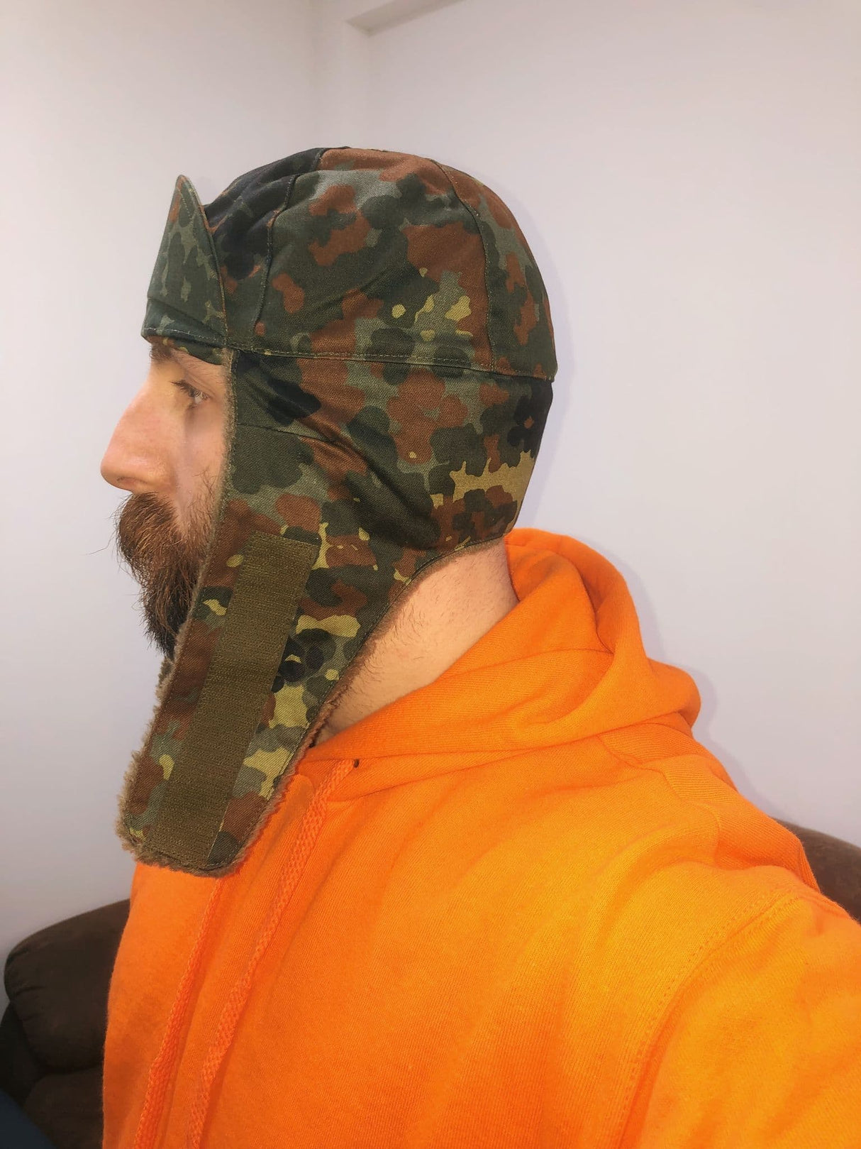 German Military Flecktarn Camouflage Winter Hat