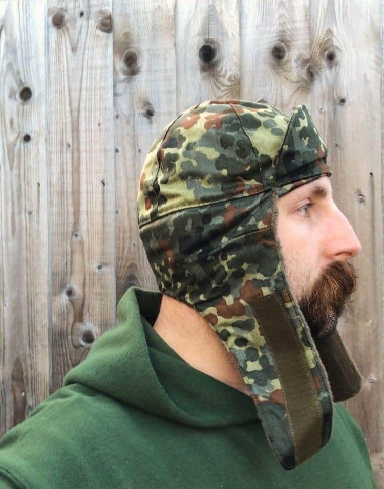 German Military Flecktarn Camouflage Winter Hat