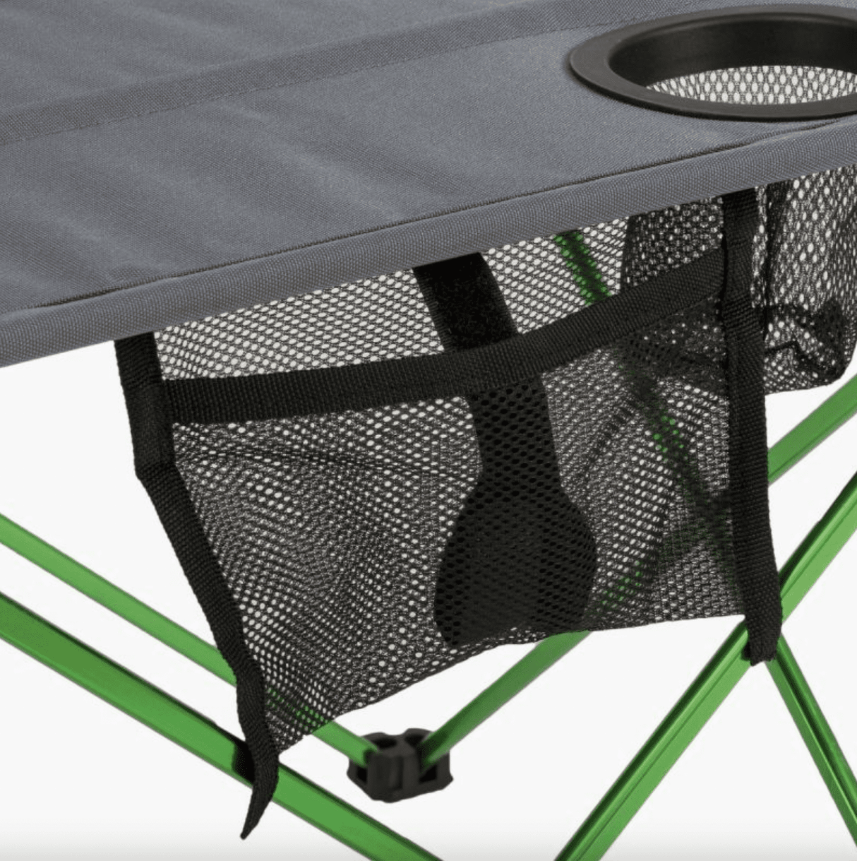Highlander Ayr Folding Camping Table - Green and Grey