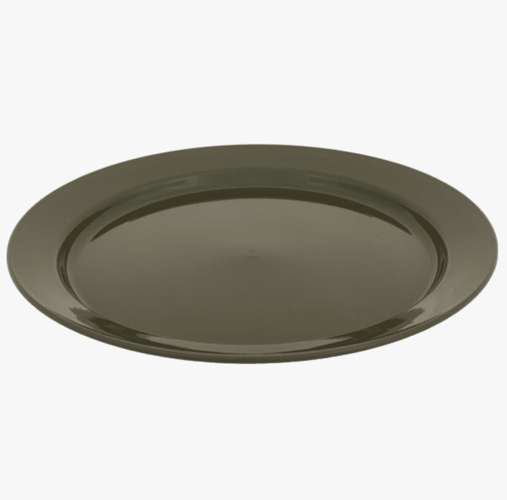 Highlander Olive Green Flat Plate - 24cm