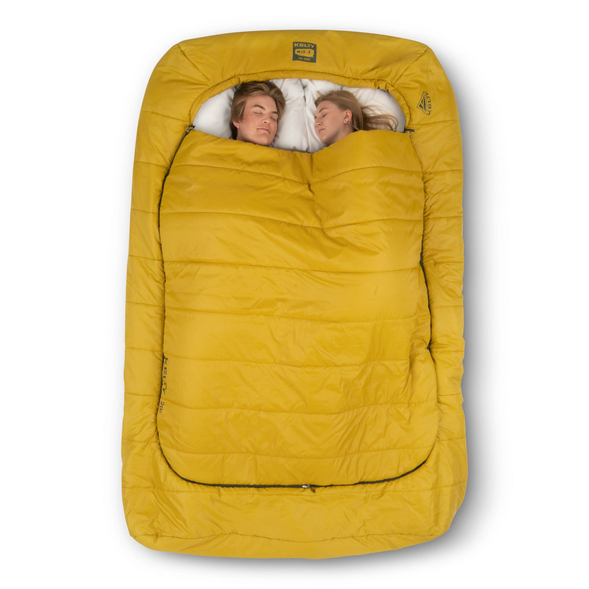 Kelty Tru Comfort Doublewide 20F Sleeping Bag - Olive Oil / Gamescape