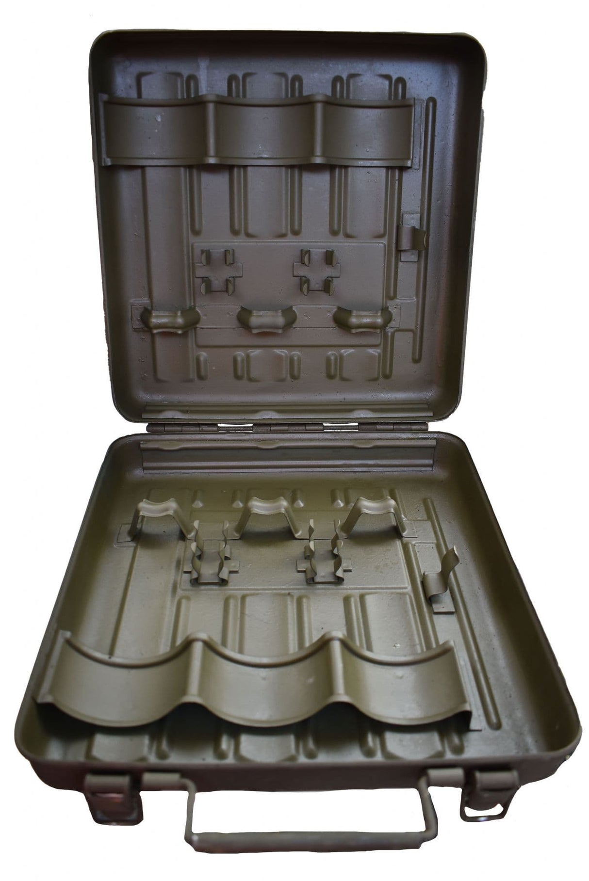 Italian Military Olive Green Metal Grenade Box