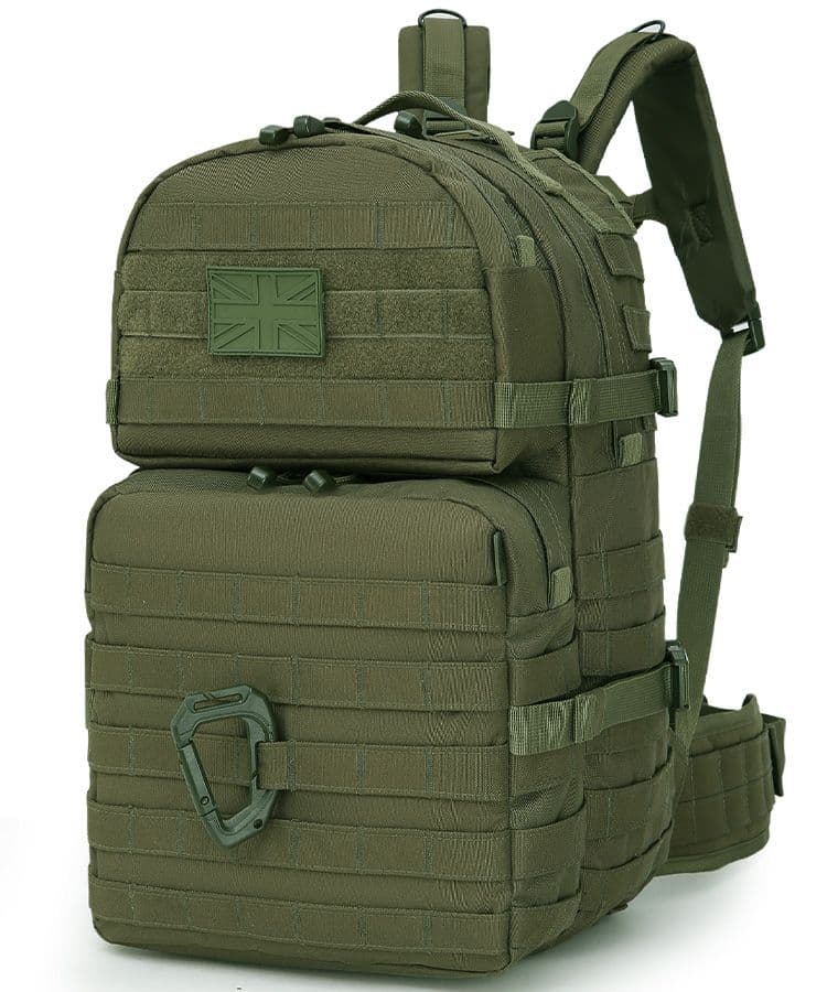Kombat UK Medium Molle Assault Pack - 40 Litres - Olive Green