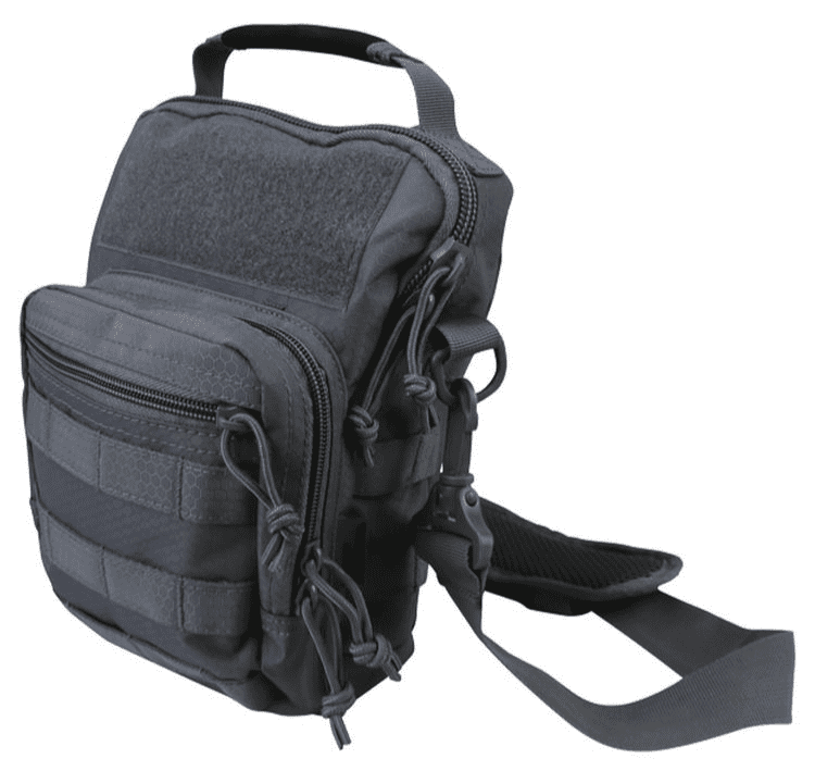 Kombat UK Hex-Stop Explorer Shoulder Bag - Gunmetal Grey