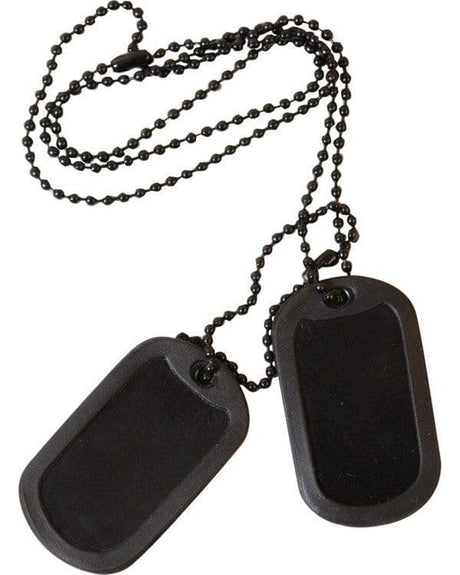 Kombat UK Military Style Dog Tags Necklace  Silver