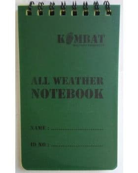 Kombat UK Mini Waterproof Notepad