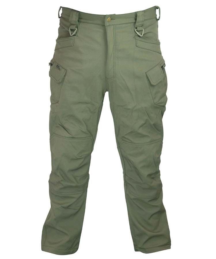 Kombat UK Patriot Tactical Soft Shell Trousers in Olive Green