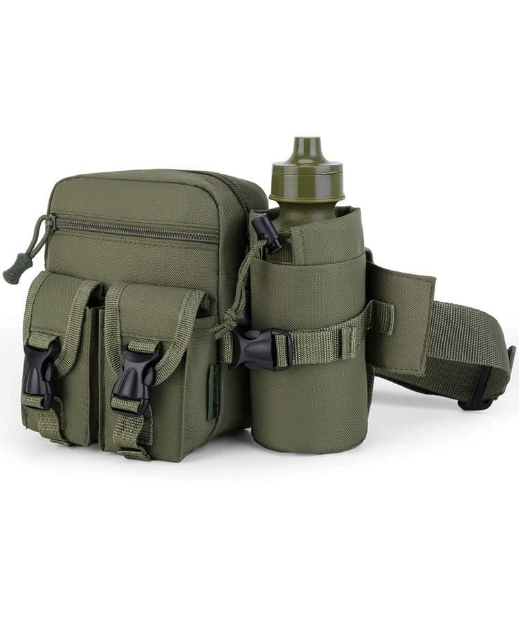 Kombat UK Pioneer Waist Bag With Bottle Holder - Olive Green