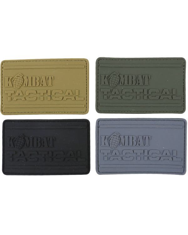 Kombat UK PVC Tactical Patch - Gunmetal Grey