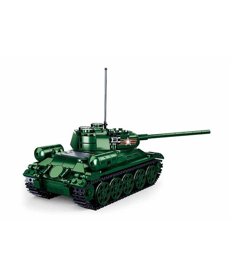 Kombat UK Sluban T34-85 Tank Building Blocks Set - B0982