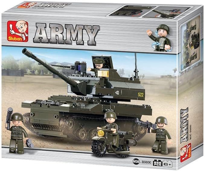 Kombat UK Sluban Battle Tank Toy Building Set - B9800