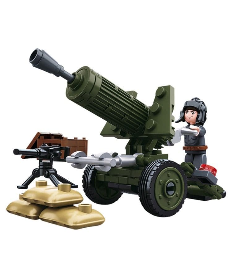 Kombat UK Sluban WWII Anti Aircraft Toy Gun Building Blocks Set - B0678A