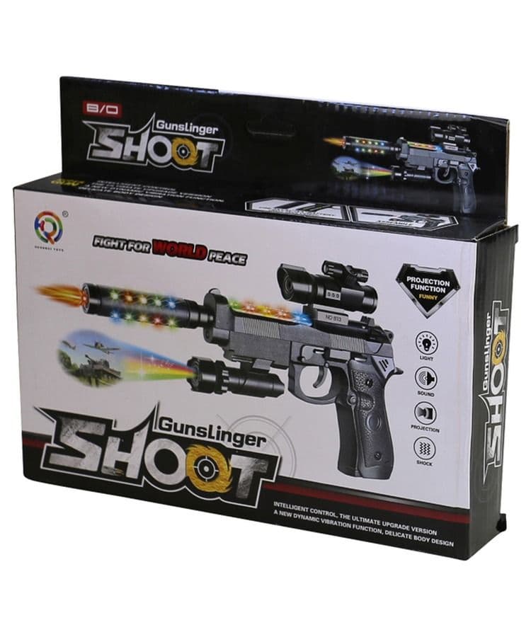 Kombat UK Special Forces Kids Toy Pistol (813B) - Black - Toy Gun