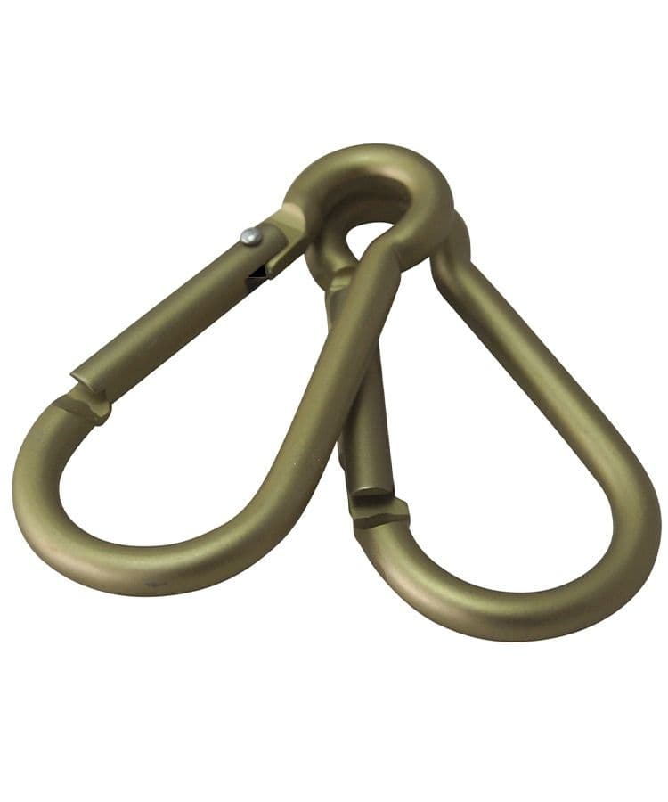 Kombat UK Standard Carabiner Pairs - 8mm - Coyote