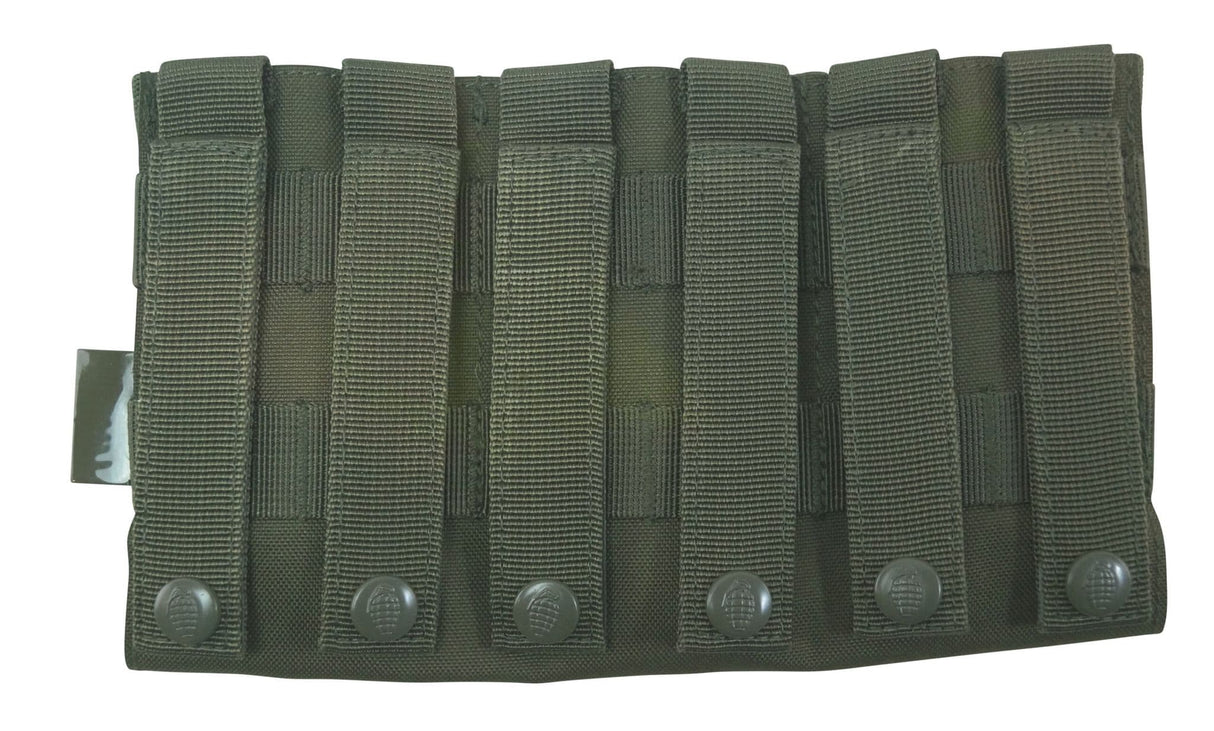 Kombat UK Vanguard Triple Mag Pouch - Olive Green