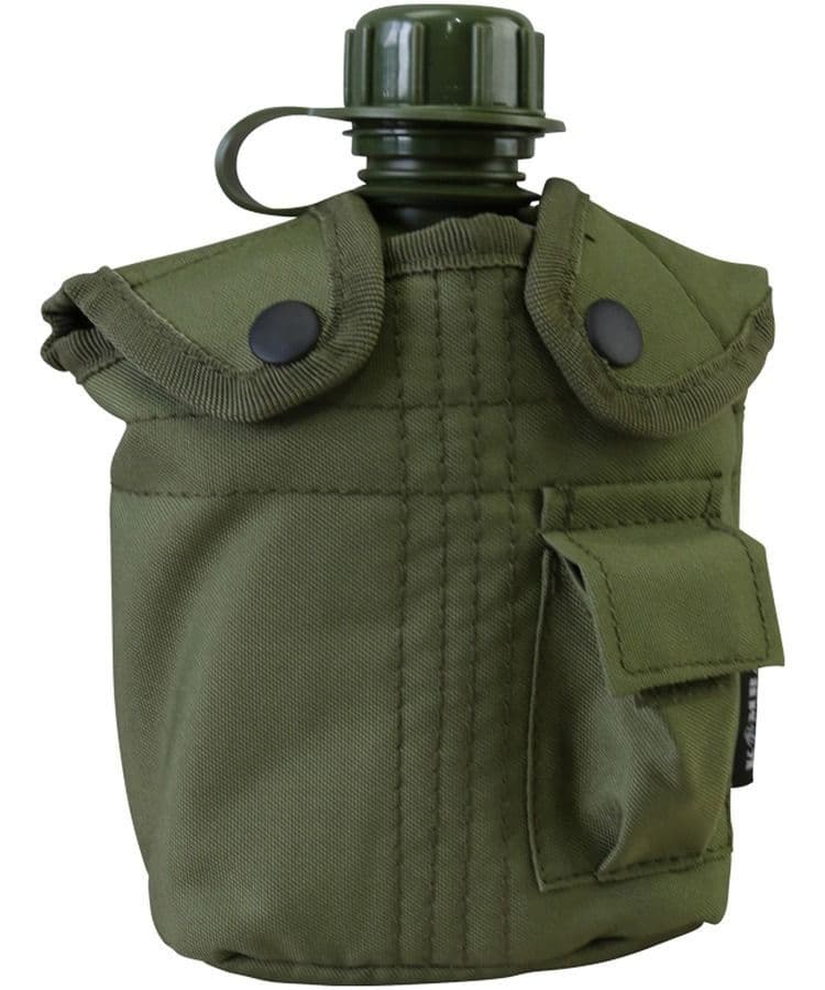 Kombat UK Water Bottle & Pouch - Olive Green