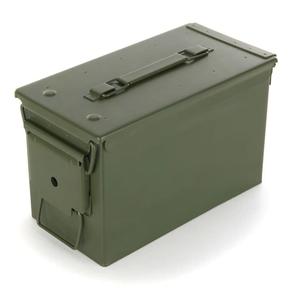 Military M2A1 50 Cal Metal Ammo Box - Brand New - Ammo Box Deal