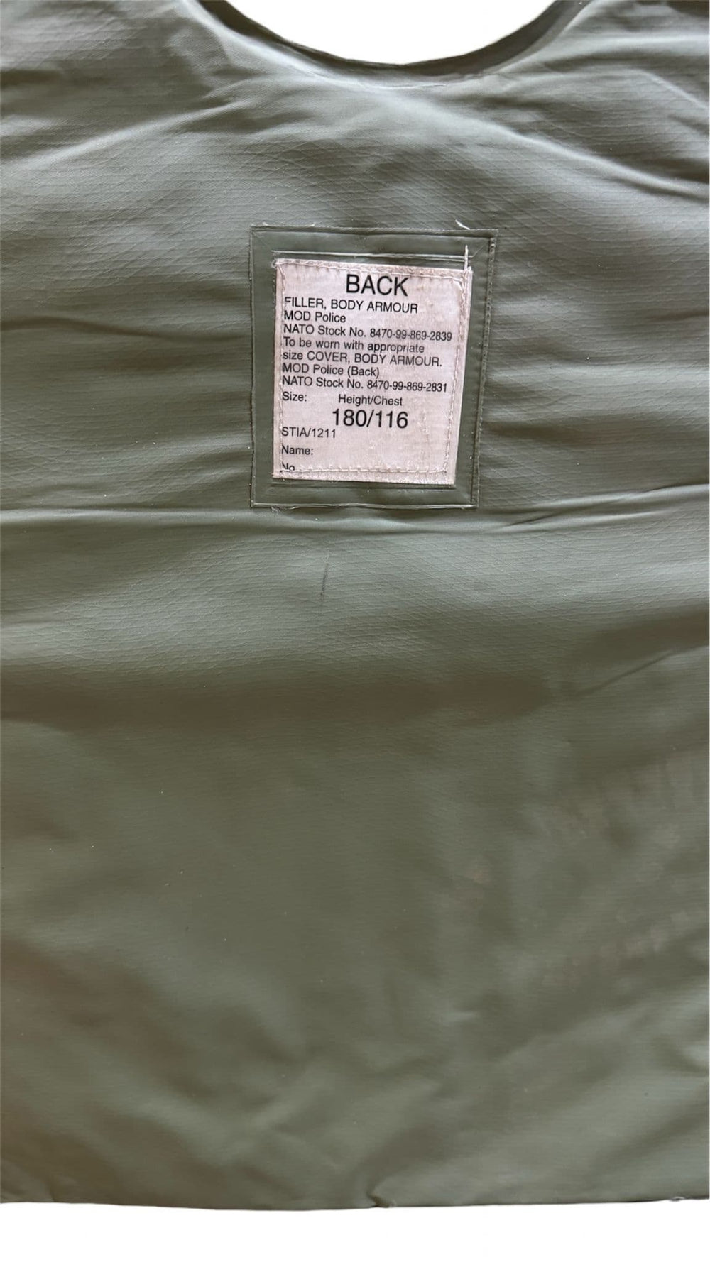 MOD Police Body Armour Insert