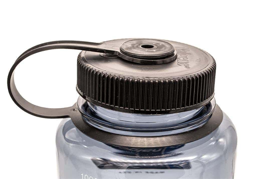 Nalgene 32oz / 1L Wide Mouth Sustain Water Bottle - Grey Black