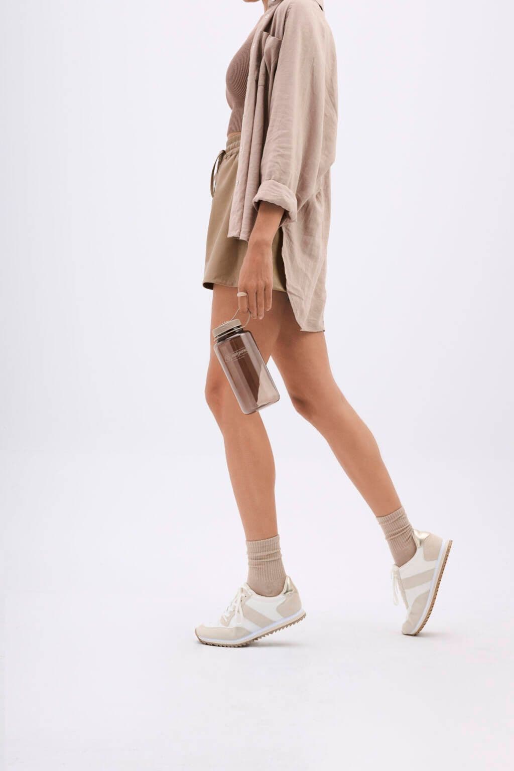 Nalgene 32oz / 1L Wide Mouth Sustain Water Bottle - Monochrome Mocha