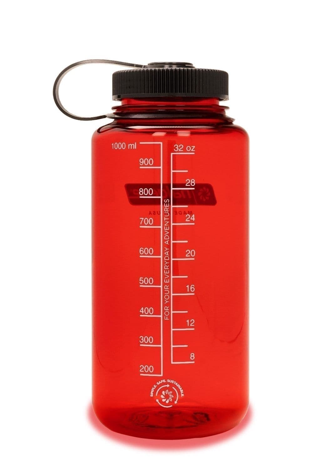 Nalgene 32oz / 1L Wide Mouth Sustain Water Bottle - Red