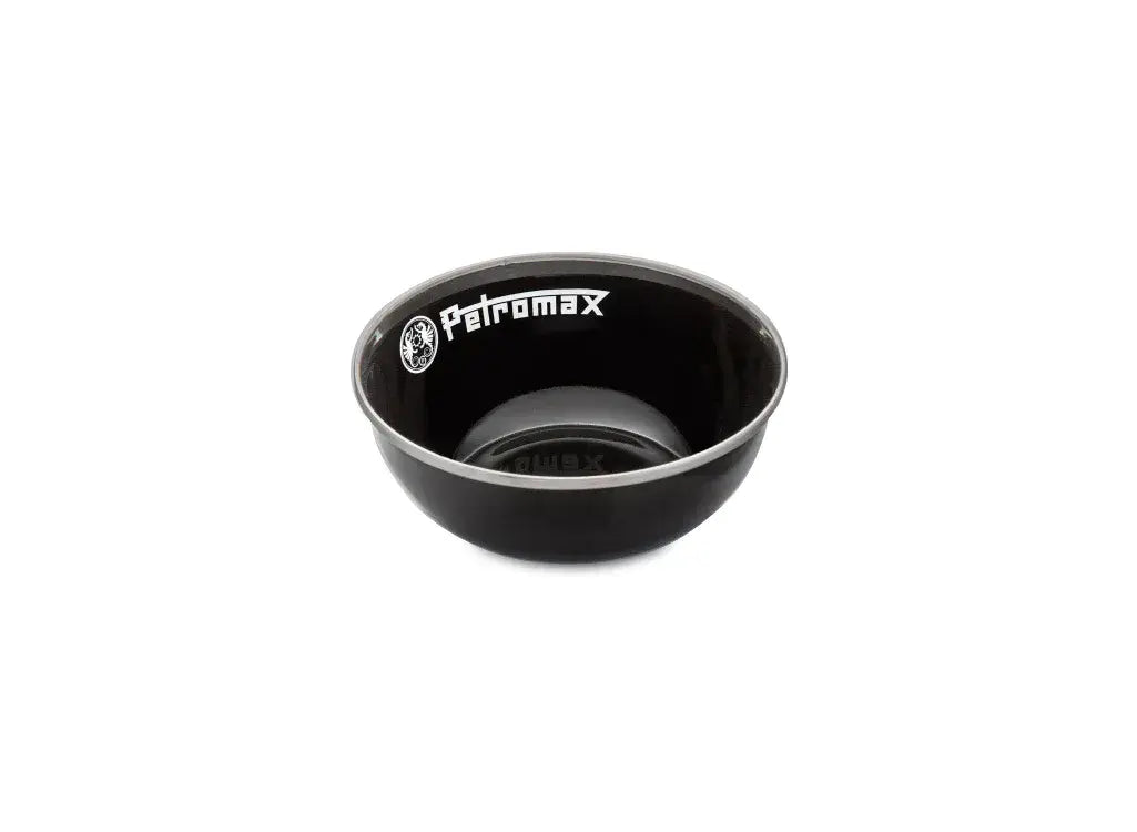 Petromax Set Of 2 Enamel Bowls - Black - Small