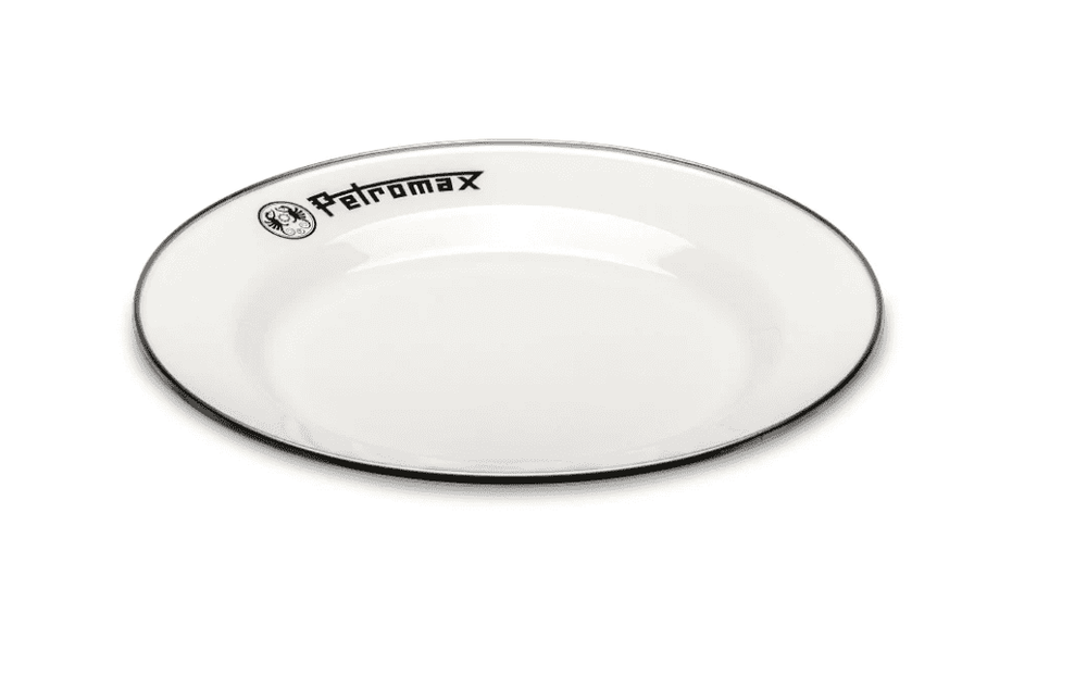 Petromax Set of 2 Large Enamel Plates - White
