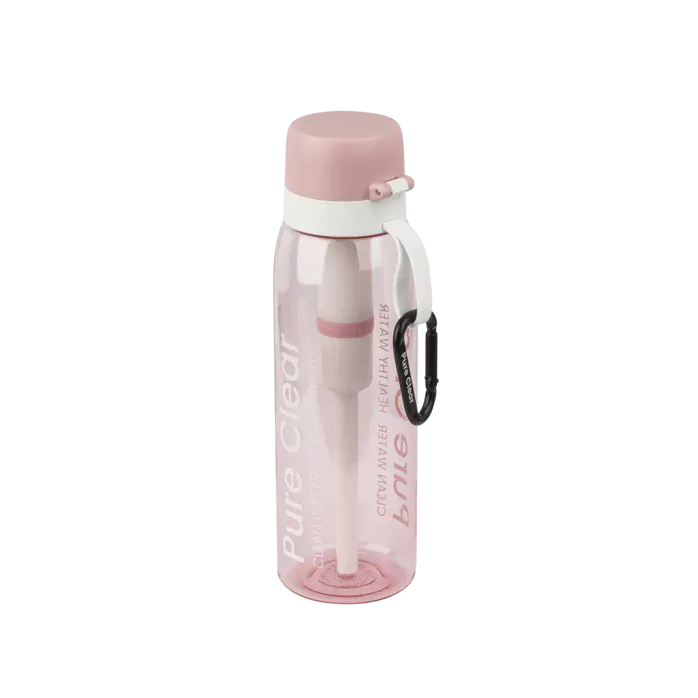 Pure Clear Active Water Filter Bottle - Pink