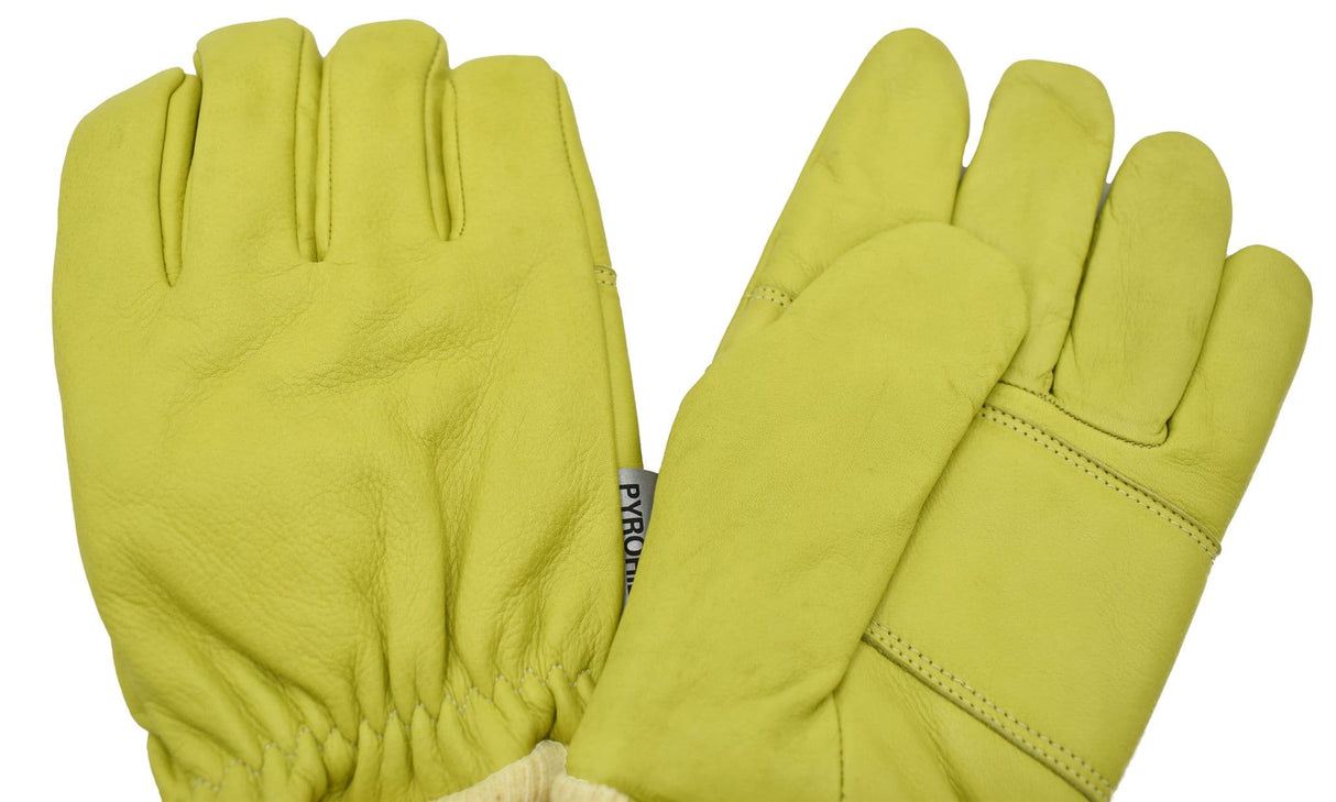 Pyrohde/Crosstech Fire Fighters Gloves- Lime