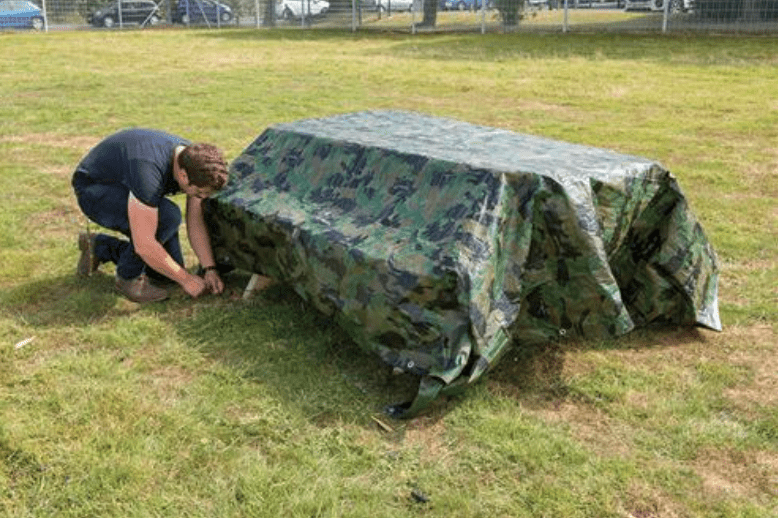 Silverline Camouflage Tarp - 2.4 x 3m