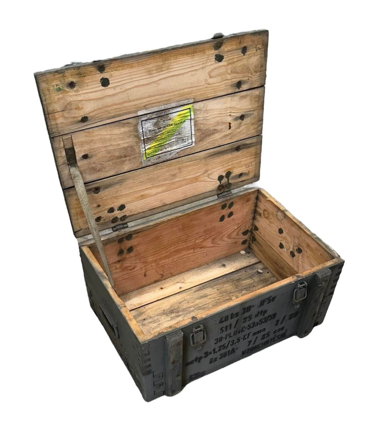 Soviet Military Large Wooden Ammo Box