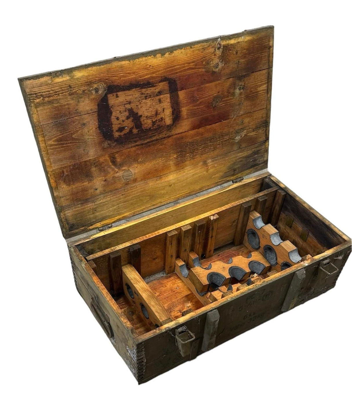 Soviet Military Large Wooden Ammo Box Crate V2