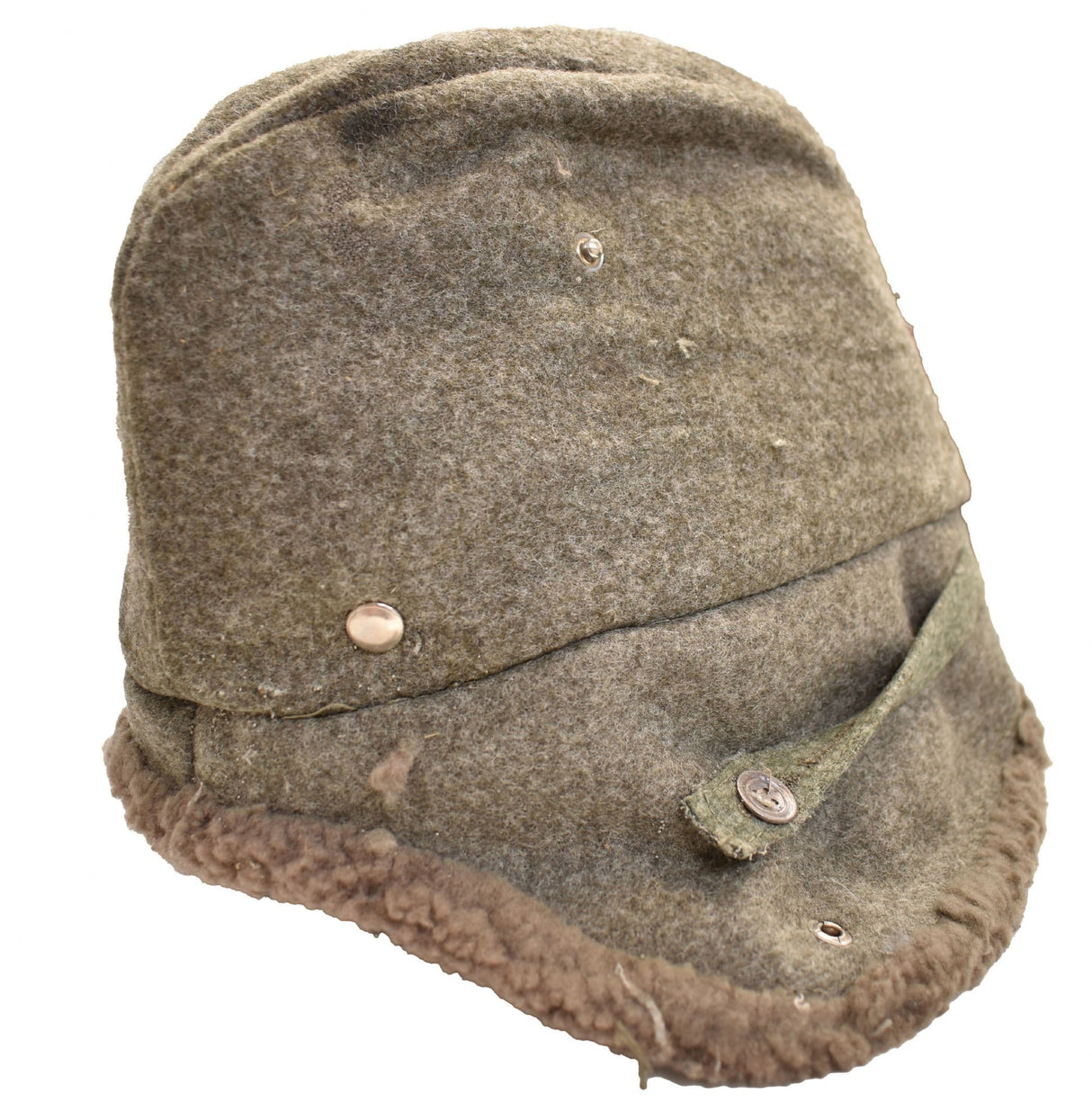 Swedish Military M43 Faux Fur Winter Hat