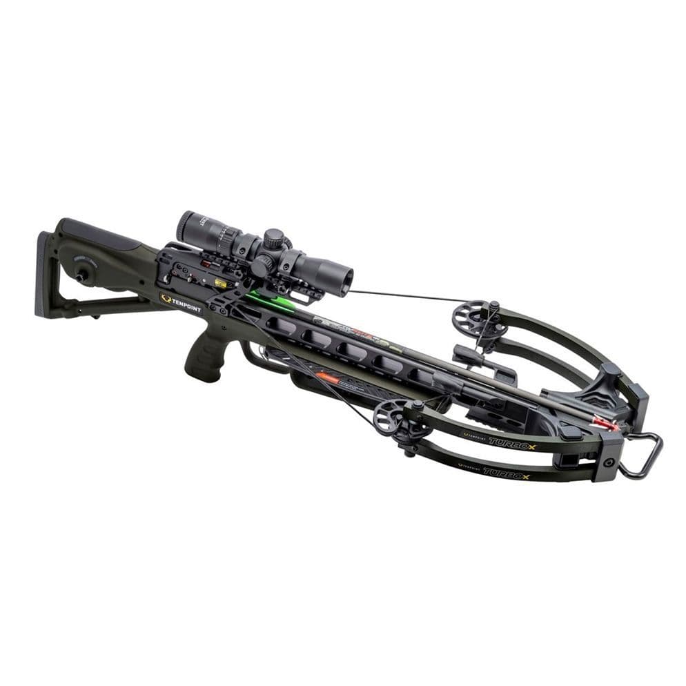 Tenpoint TurboX ACUSlide Compound Crossbow Rangefinder Package in Moss Green