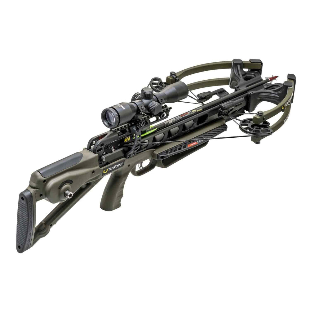 Tenpoint TurboX ACUSlide Compound Crossbow Rangefinder Package in Moss Green