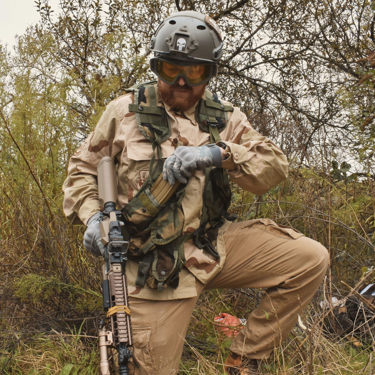 US Webbing Tactical Load Bearing DPM Vest