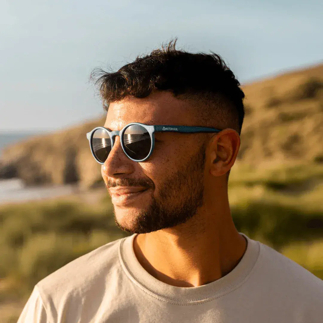 Waterhaul Harlyn Navy Recycled Sustainable Sunglasses