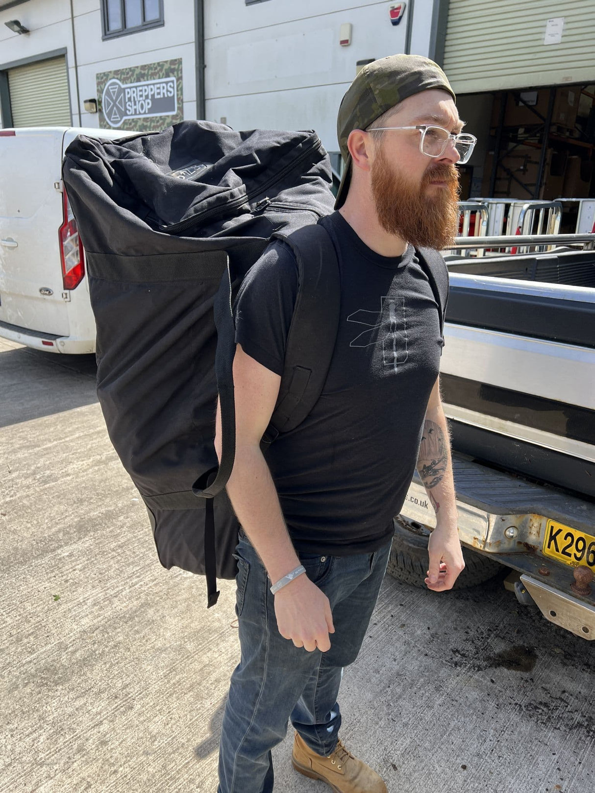 XXL Riot Police Huge Black 200L Holdall