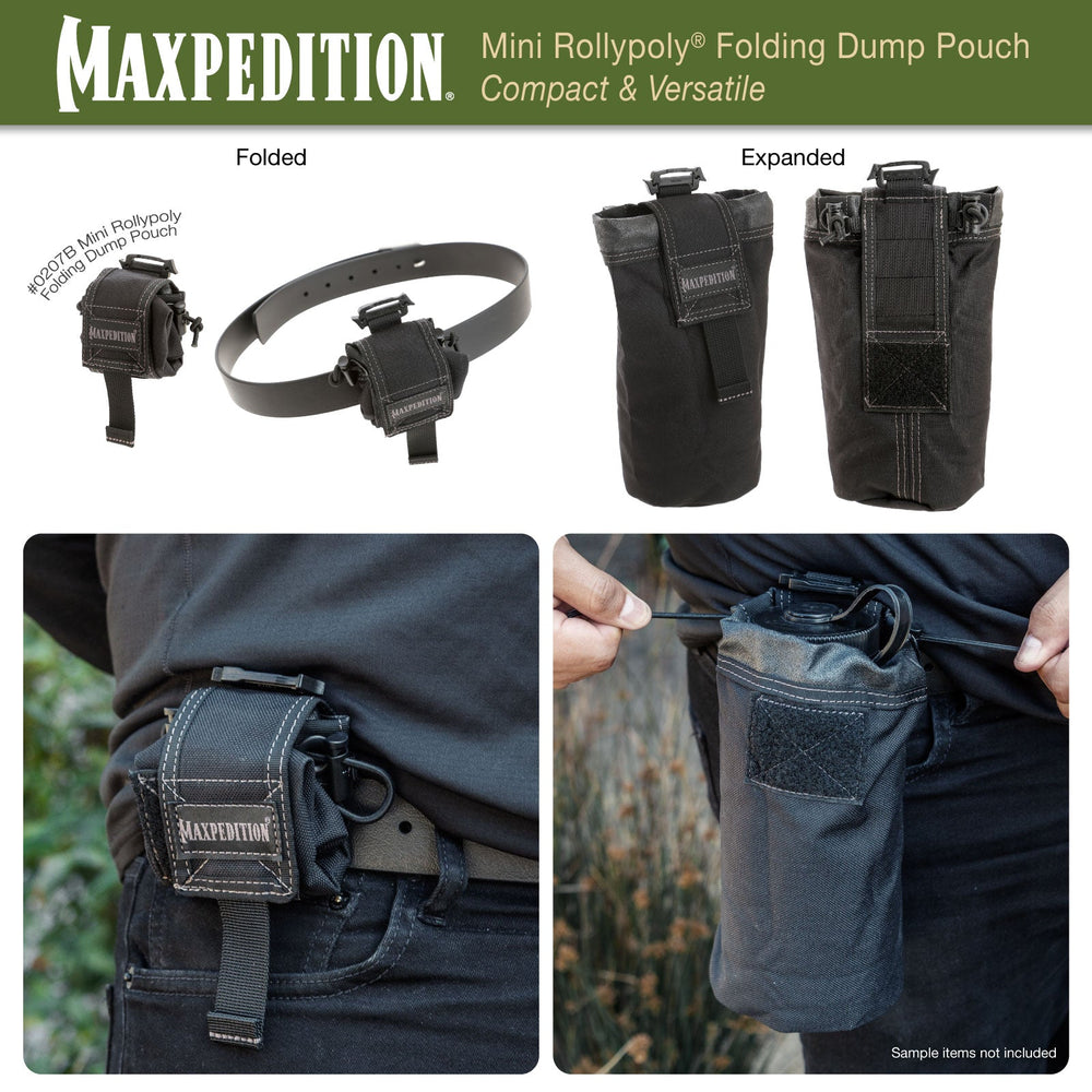Maxpedition Mini ROLLYPOLY Black Dump Pouch