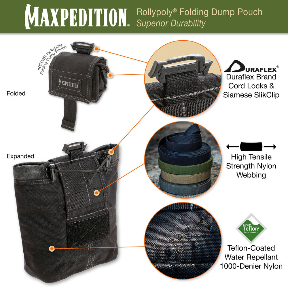 Maxpedition ROLLYPOLY Foliage Green Folding Dump Pouch