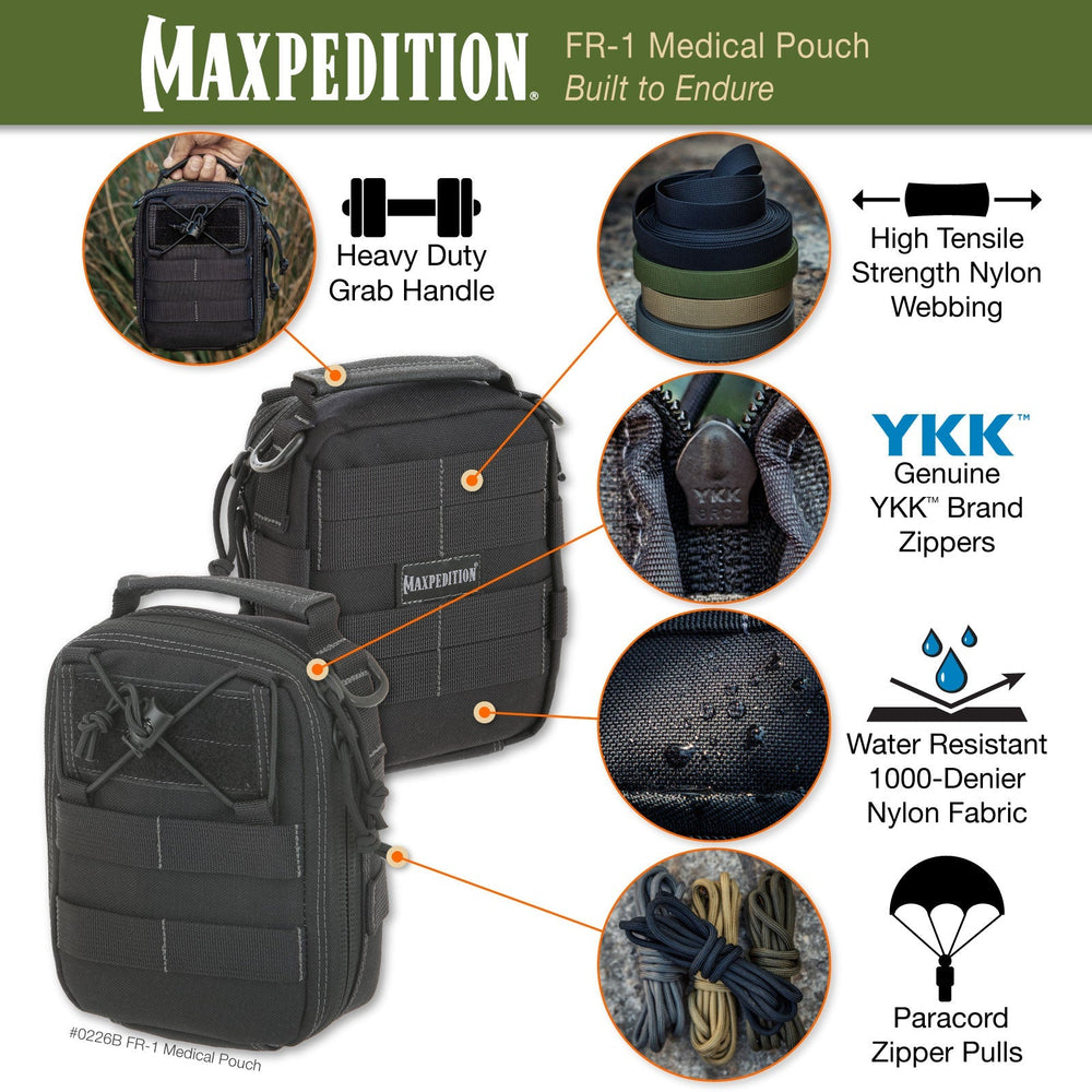 Maxpedition FR-1 Combat Fire/EMS Red Medical Pouch