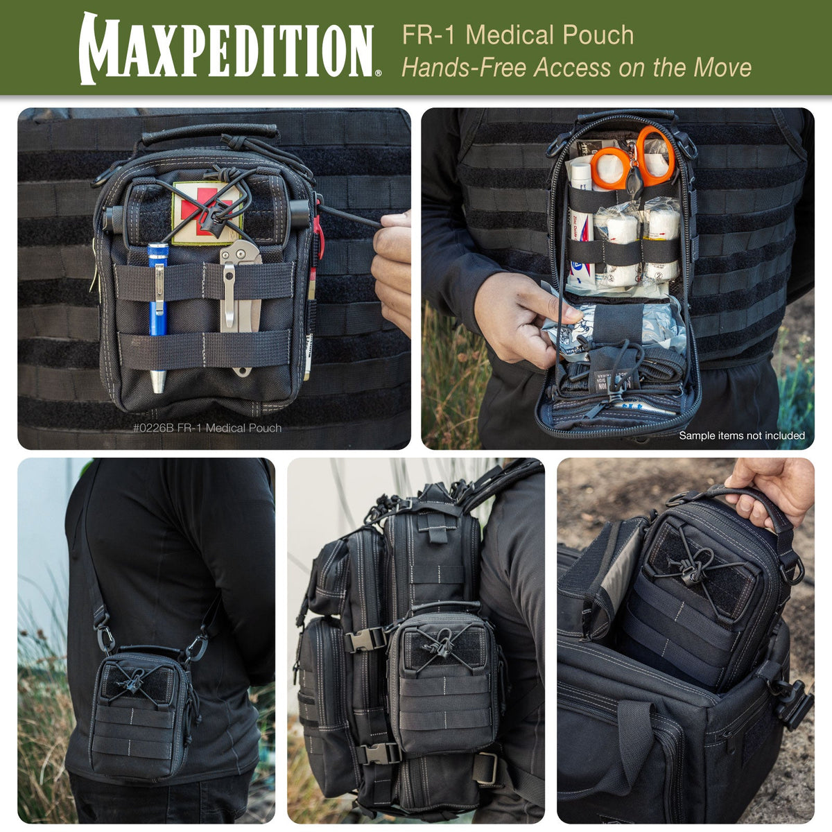 Maxpedition FR-1 Combat Khaki Medical Pouch
