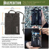 Maxpedition Platy Black Pocket Organiser 4" x 6"