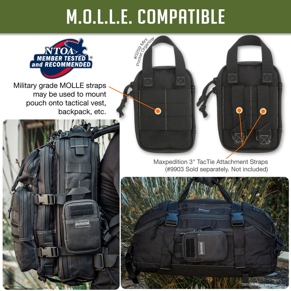 Maxpedition Mini Black Pocket Organiser