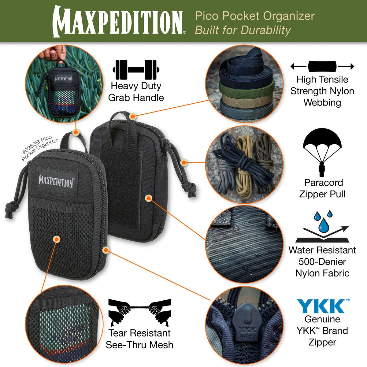 Maxpedition Pico Khaki Pocket Organiser