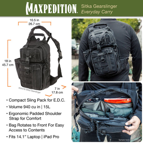 Maxpedition Sitka Khaki Gearslinger