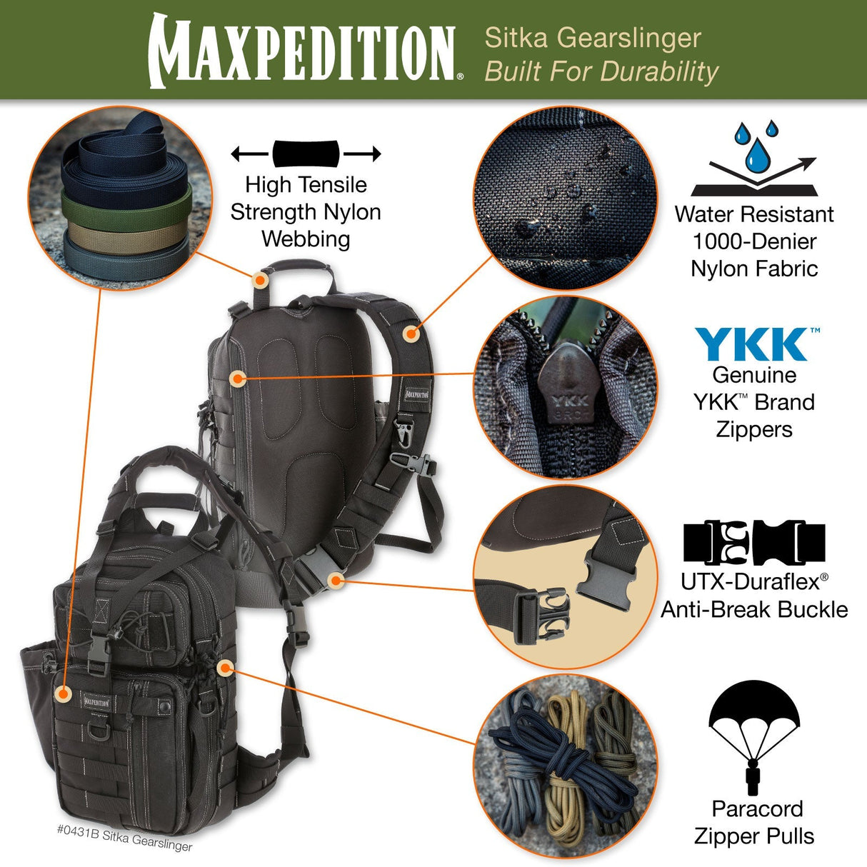 Maxpedition Sitka Wolf Grey Gearslinger