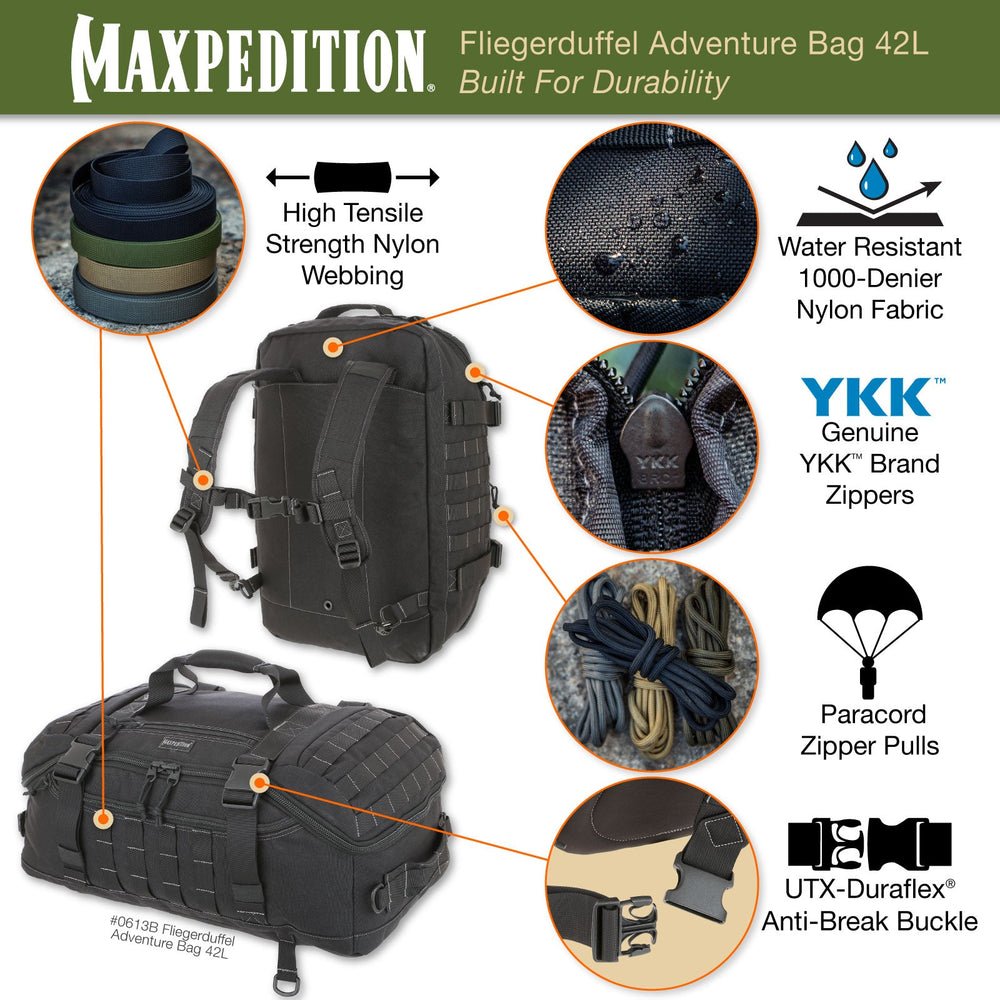 Maxpedition FLIEGERDUFFEL Khaki Adventure Bag